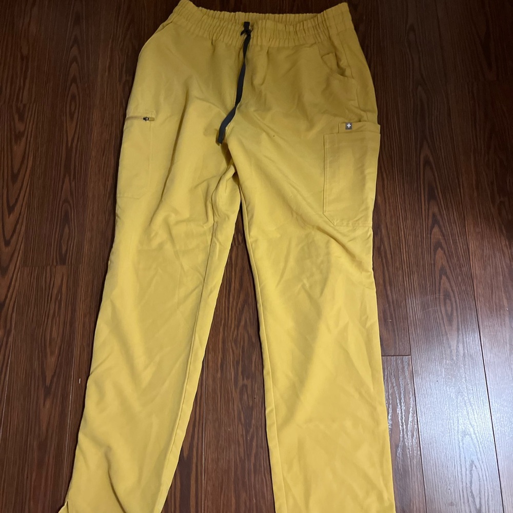 Figs women’s scrub pant, yellow, large tall